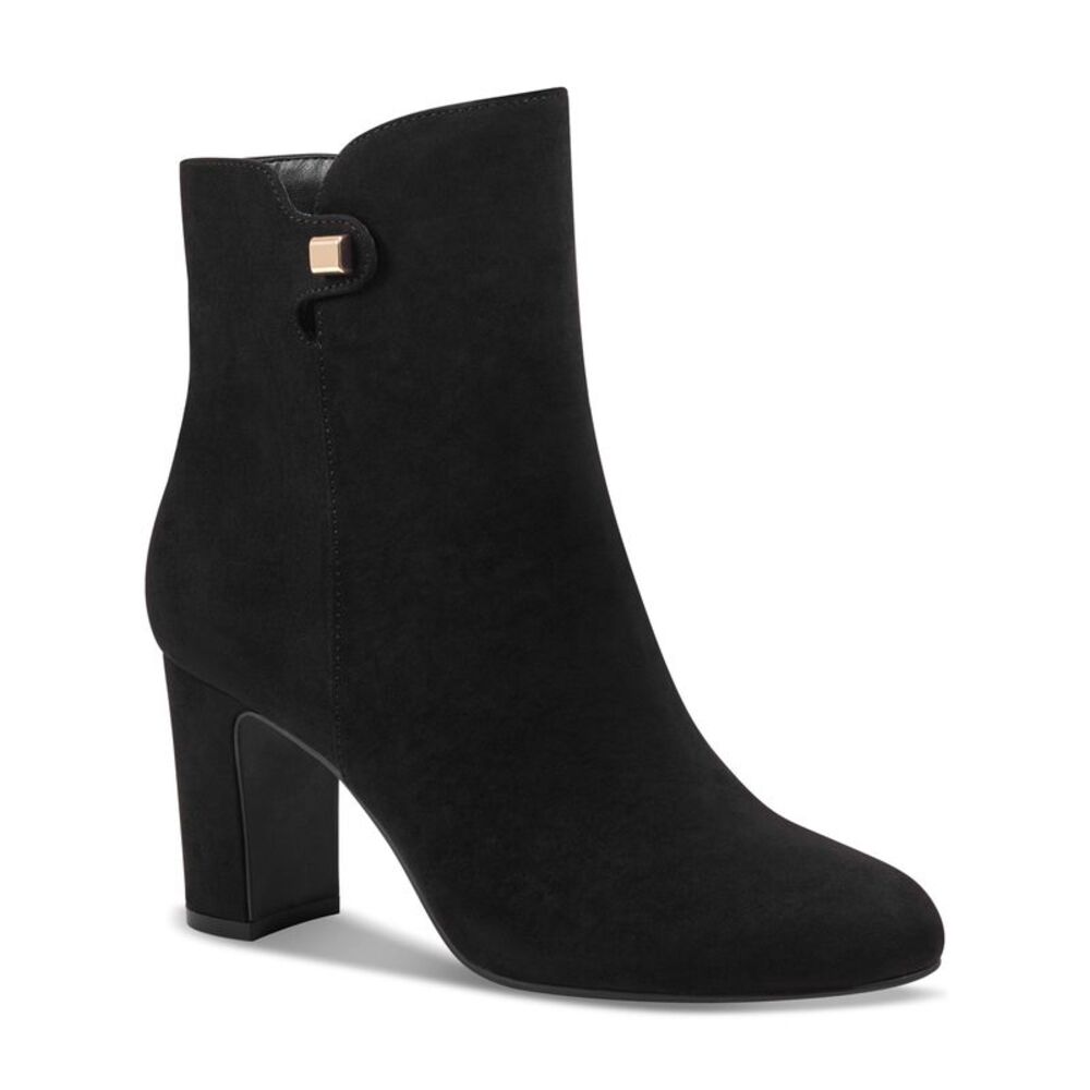 CHARTER CLUB Womens Black Strap With Matildaa Round Toe Block Heel Booties 10 M